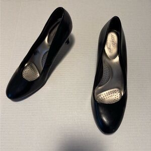 Size 10 Black Women's Heels business work rounded toe classic